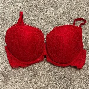 Victoria's Secret Vibrant Red Lace Bra